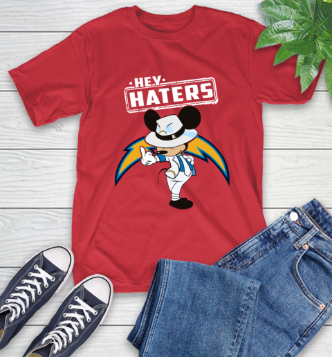 NFL Hey Haters Mickey Football Sports Los Angeles Chargers T-Shirt 11