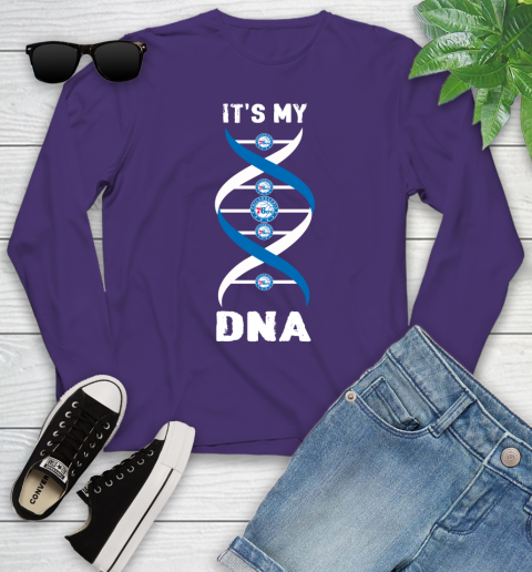 Philadelphia 76ers NBA Basketball It's My DNA Sports Youth Long Sleeve 4