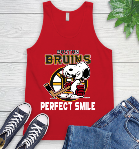 NHL Boston Bruins Snoopy Perfect Smile The Peanuts Movie Hockey T Shirt Tank Top 5