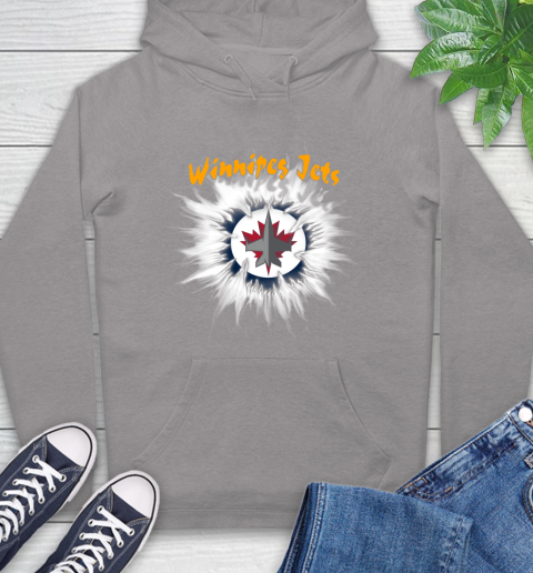 Winnipeg Jets NHL Hockey Adoring Fan Rip Sports Hoodie 6