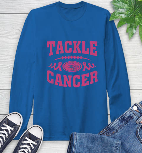 San Francisco 49ers Tackle Breast Cancer Long Sleeve T-Shirt 9