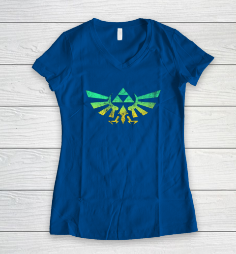 Triforce Shirt Legend of Zelda Women's V-Neck T-Shirt 5