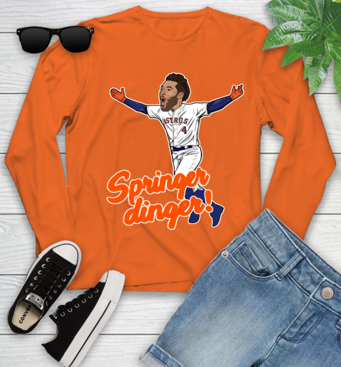 Houston Springer Dinger Fan Shirts Youth Long Sleeve 4