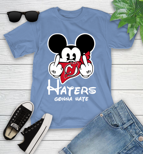 NHL Nashville Predators Haters Gonna Hate Mickey Mouse Disney Hockey T Shirt Youth T-Shirt 15