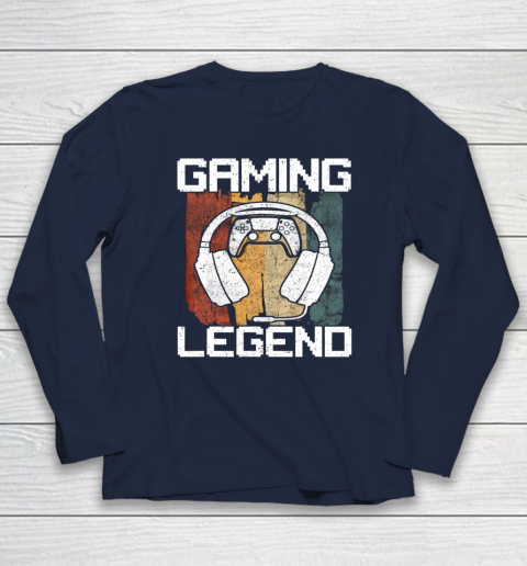 Gaming Legend PC Gamer Video Games Vintage Long Sleeve T-Shirt 2