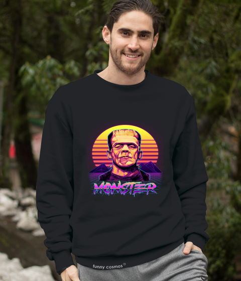 Frankenstein Retro T Shirt, The Monster T Shirt, Monster Tshirt, Halloween Gifts