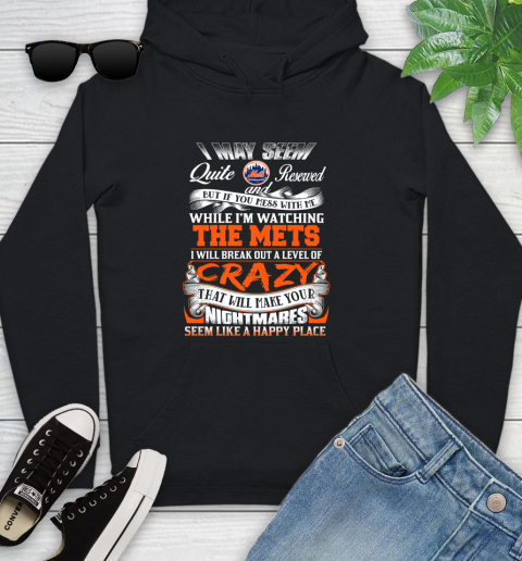 New York Mets MLB Baseball Don't Mess With Me While I'm Watching My Team Youth Hoodie