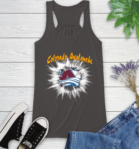 Colorado Avalanche NHL Hockey Adoring Fan Rip Sports Racerback Tank 11