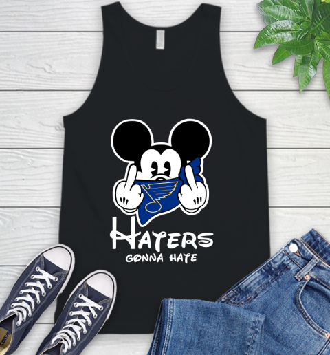 NHL St.Louis Blues Haters Gonna Hate Mickey Mouse Disney Hockey T Shirt Tank Top