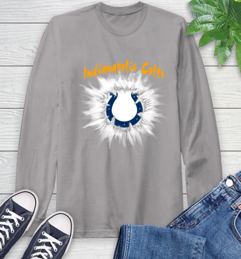 Indianapolis Colts NFL Football Adoring Fan Rip Sports Long Sleeve T-Shirt 6