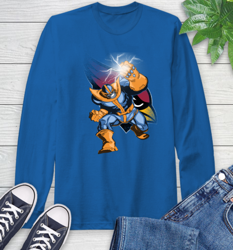 Arizona Cardinals NFL Football Thanos Avengers Infinity War Marvel Long Sleeve T-Shirt 10