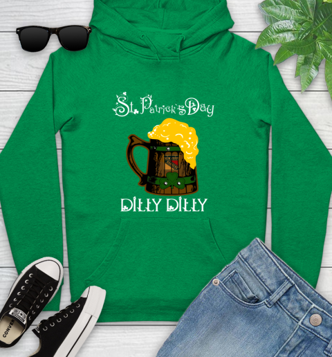 NHL New York Rangers St Patrick's Day Dilly Dilly Beer Hockey Sports Youth Hoodie 9