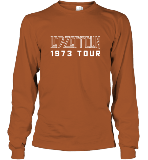 led zeppelin 1973 tour t shirt