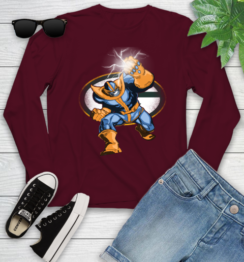 Green Bay Packers NFL Football Thanos Avengers Infinity War Marvel Youth Long Sleeve 6
