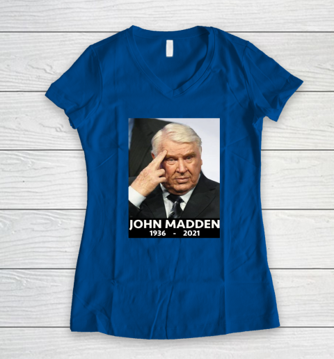 John Madden 1936  2021 Women's V-Neck T-Shirt 5