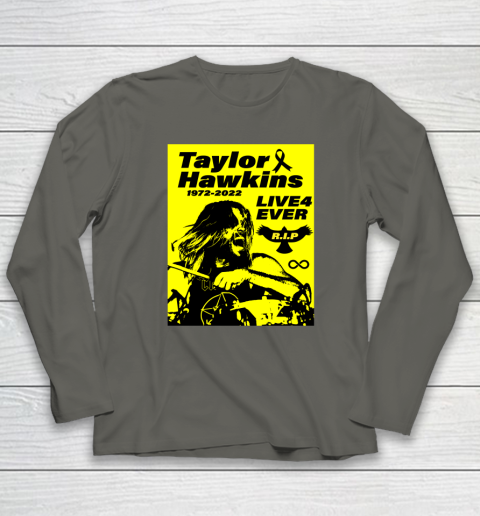 Taylor Hawkins Shirt RIP Foo Fighters Drummer 1972  2022 Long Sleeve T-Shirt 4
