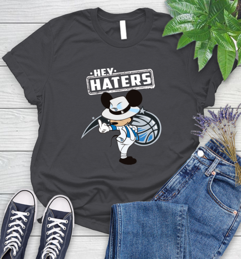 NBA Hey Haters Mickey Basketball Sports Orlando Magic Women's T-Shirt 8