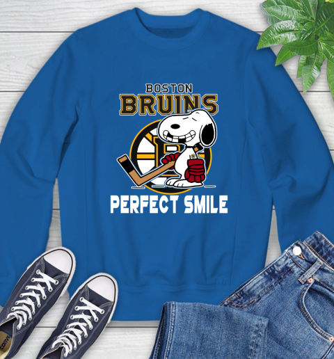 NHL Boston Bruins Snoopy Perfect Smile The Peanuts Movie Hockey T Shirt Sweatshirt 9