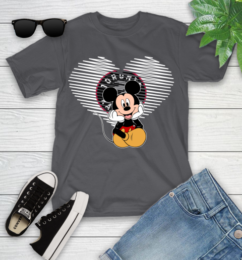NBA Toronto Raptors The Heart Mickey Mouse Disney Basketball Youth T-Shirt 6