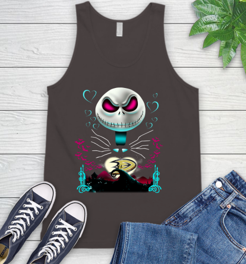 NHL Anaheim Ducks Jack Skellington Sally The Nightmare Before Christmas Hockey Tank Top 6