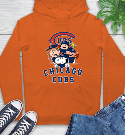 MLB Chicago Cubs Snoopy Charlie Brown Woodstock The Peanuts Movie Baseball T Shirt Hoodie 4