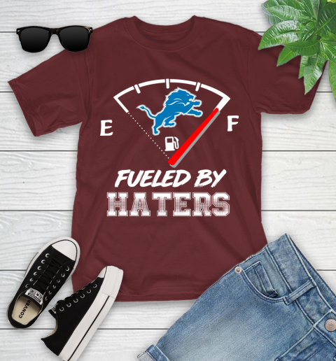 Detroit Lions NFL Football Fueled By Haters Sports Youth T-Shirt 14