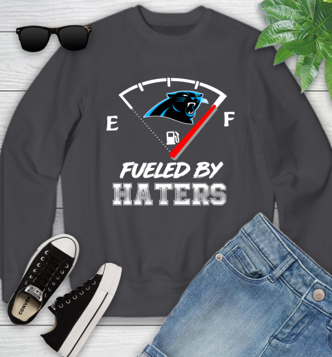 Carolina Panthers NFL Football Fueled By Haters Sports Youth Sweatshirt 5