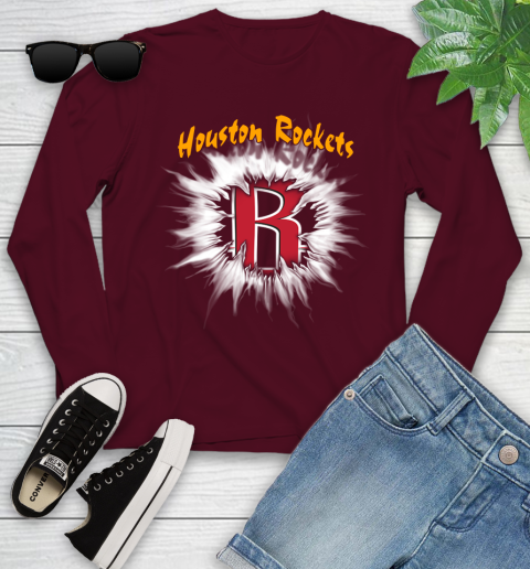Houston Rockets NBA Basketball Rip Sports Youth Long Sleeve 6
