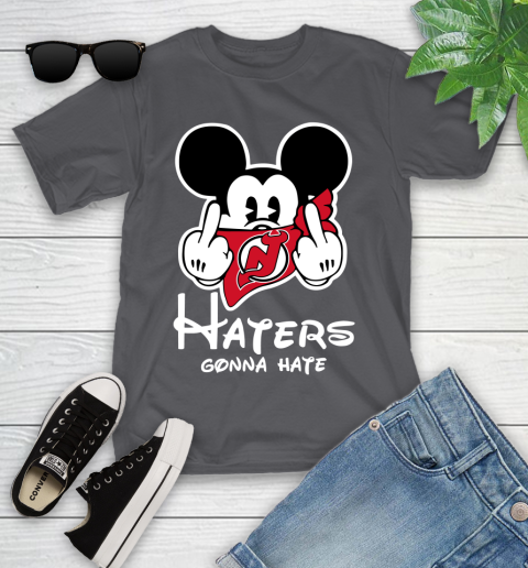 NHL Nashville Predators Haters Gonna Hate Mickey Mouse Disney Hockey T Shirt Youth T-Shirt 6