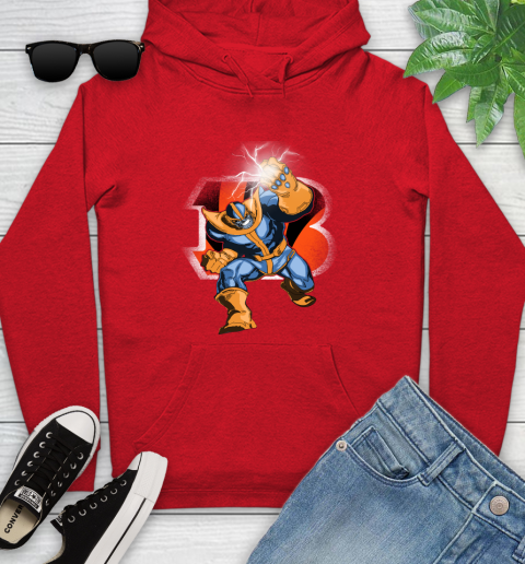 Cincinnati Bengals NFL Football Thanos Avengers Infinity War Marvel Youth Hoodie 12