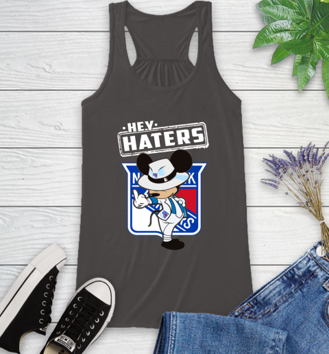 NHL Hey Haters Mickey Hockey Sports New York Rangers Racerback Tank 11