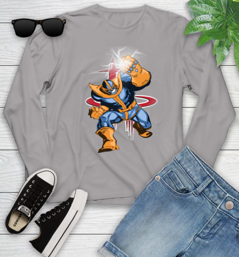 Houston Rockets NBA Basketball Thanos Avengers Infinity War Marvel Youth Long Sleeve 5