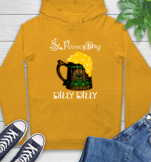NHL Edmonton Oilers St Patrick's Day Dilly Dilly Beer Hockey Sports Hoodie 2