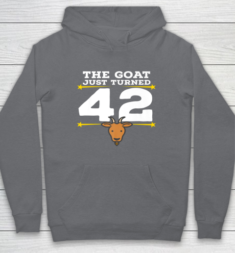 The Goat Just Turned 42 42nd Birthday Goat Hoodie 3
