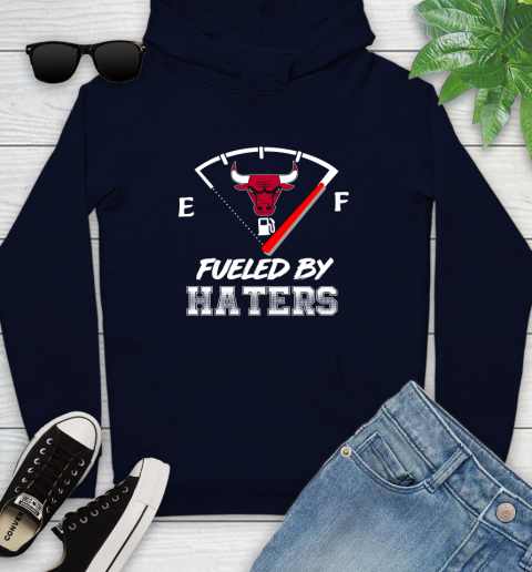 Chicago Bulls NBA Basketball Fueled By Haters Sports Youth Hoodie 3
