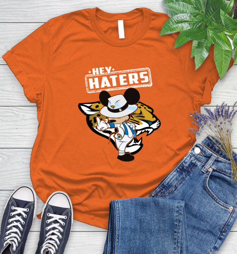 NFL Hey Haters Mickey Football Sports Jacksonville Jaguars Women's T-Shirt 3