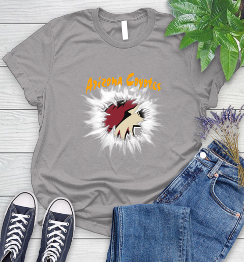 Arizona Coyotes NHL Hockey Adoring Fan Rip Sports Women's T-Shirt 5