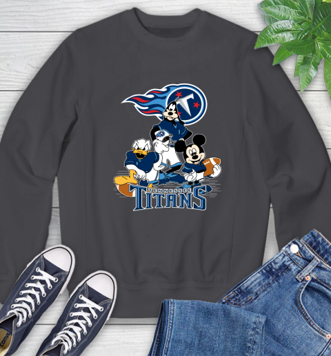 NFL Tennessee Titans Mickey Mouse Donald Duck Goofy Football Shirt Sweatshirt 6