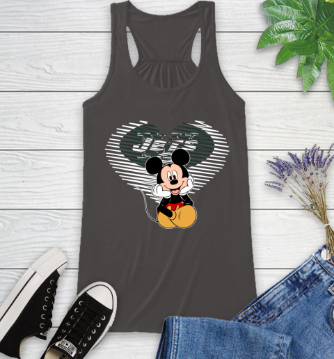 NFL New York Jets The Heart Mickey Mouse Disney Football T Shirt_000 Racerback Tank 11