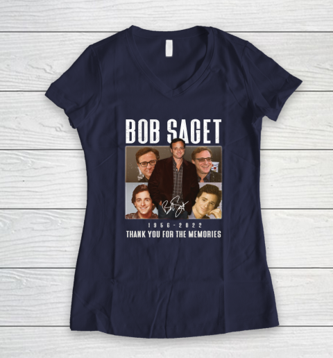 Bob Saget 1956  2022 Thank You For The Memories Women's V-Neck T-Shirt 7