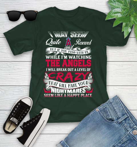 Los Angeles Angels MLB Baseball Don't Mess With Me While I'm Watching My Team Youth T-Shirt 5