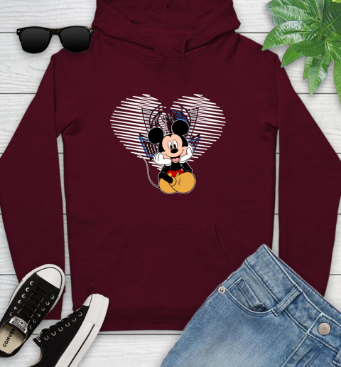 NBA Dallas Mavericks The Heart Mickey Mouse Disney Basketball Youth Hoodie 7