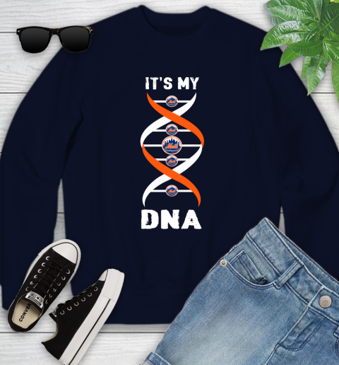 New York Mets MLB Baseball It's My DNA Sports Youth Sweatshirt 2