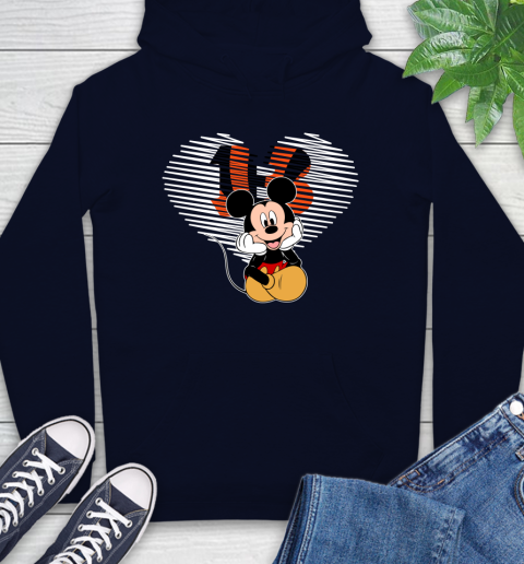 NFL Cincinnati Bengals The Heart Mickey Mouse Disney Football T Shirt_000 Hoodie 3