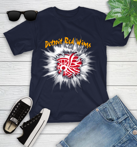 Detroit Red Wings NHL Hockey Adoring Fan Rip Sports Youth T-Shirt 2