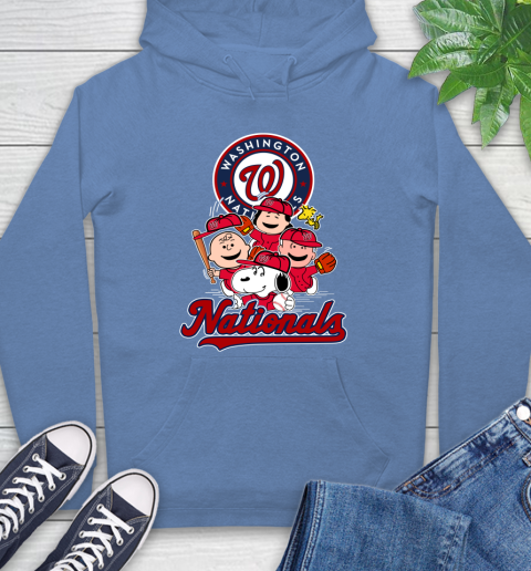 MLB Washington Nationals Snoopy Charlie Brown Woodstock The Peanuts Movie Baseball T Shirt_000 Hoodie 11