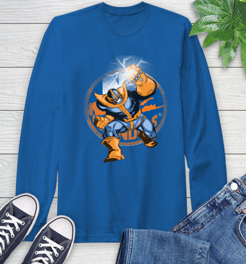 New York Islanders NHL Hockey Thanos Avengers Infinity War Marvel Long Sleeve T-Shirt 10