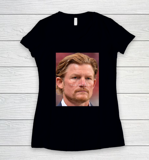 Les Snead Shirt FuckTthem Picks Shirt Women's V-Neck T-Shirt