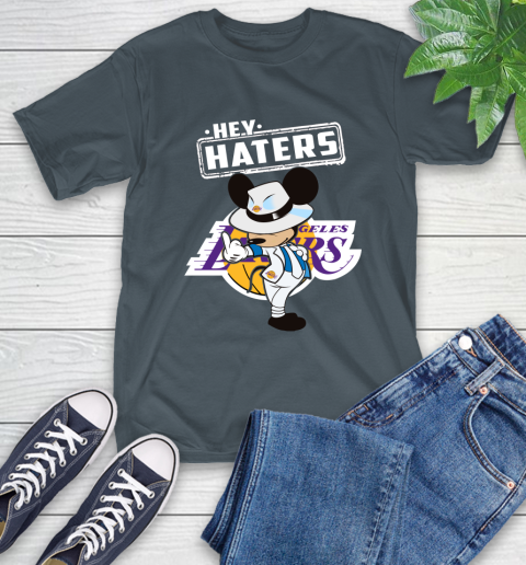 NBA Hey Haters Mickey Basketball Sports Los Angeles Lakers T-Shirt 10