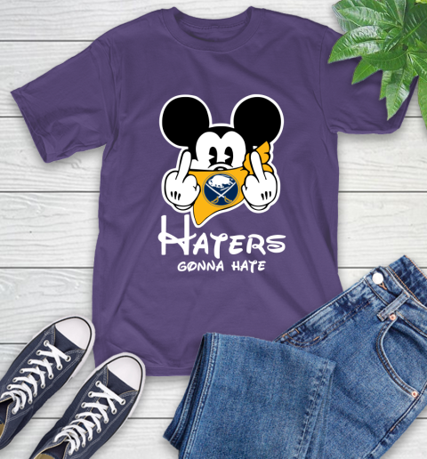 NHL Buffalo Sabres Haters Gonna Hate Mickey Mouse Disney Hockey T Shirt T-Shirt 5